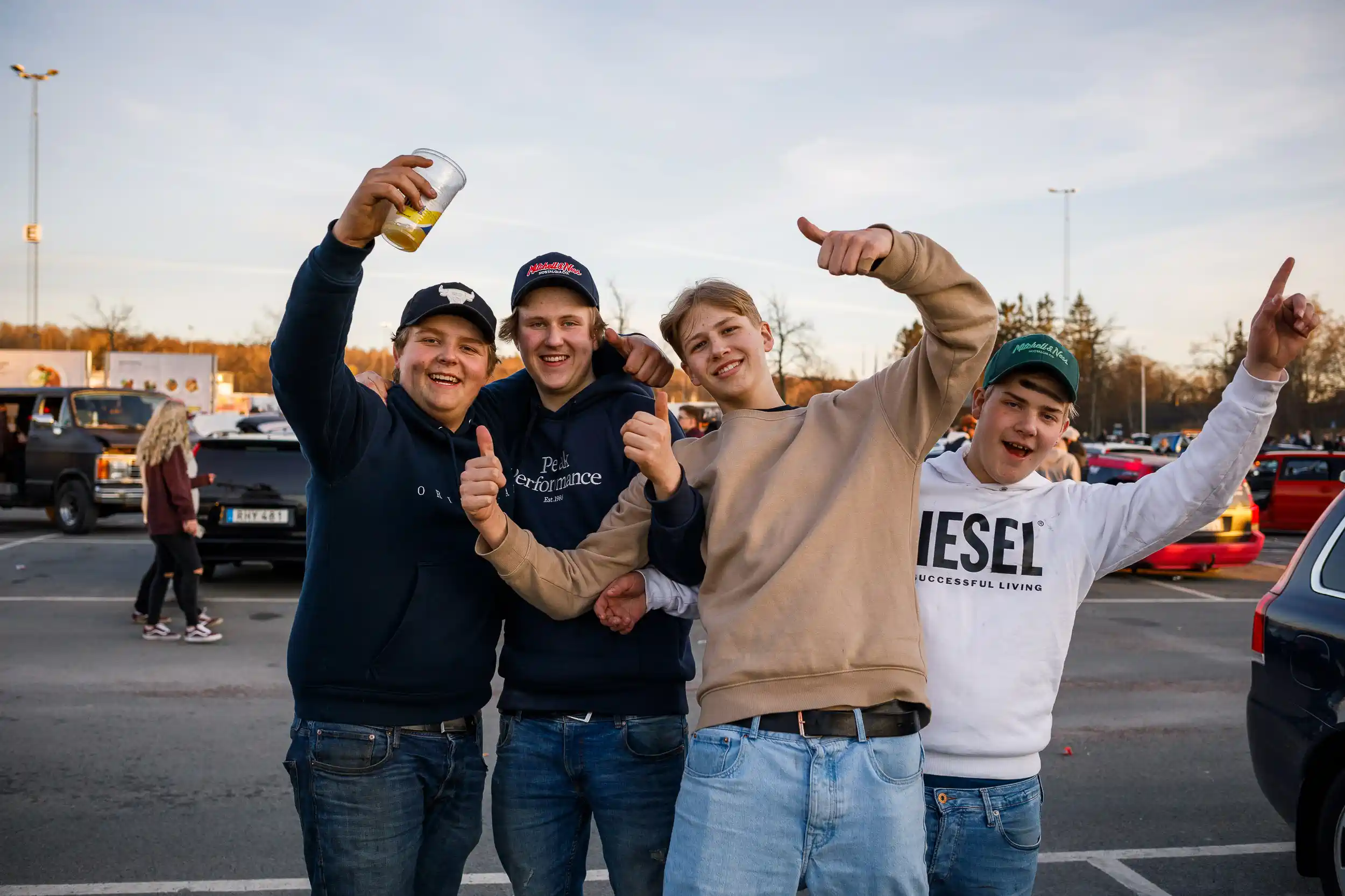 motorträff på A6-parkeringen