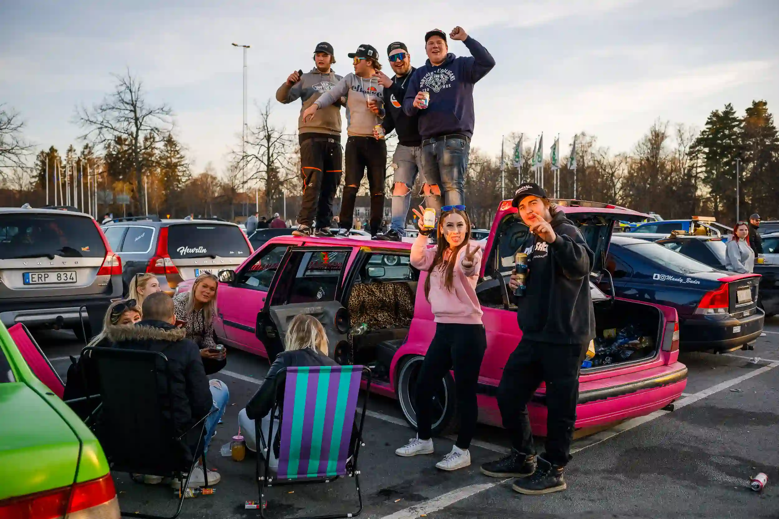 motorträff på A6-parkeringen