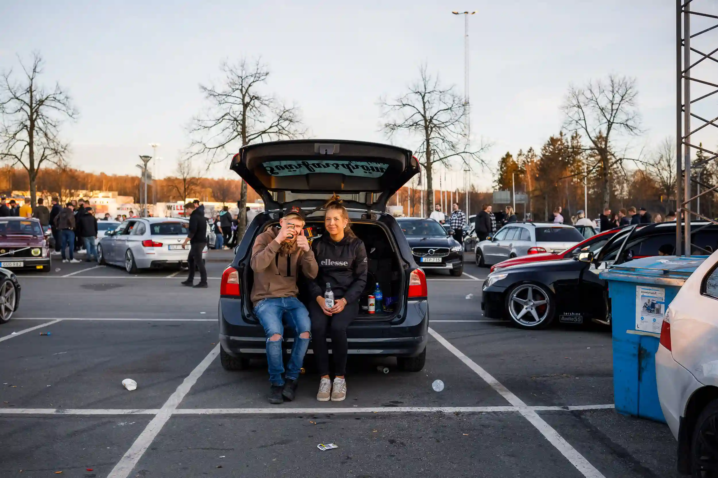 motorträff på A6-parkeringen