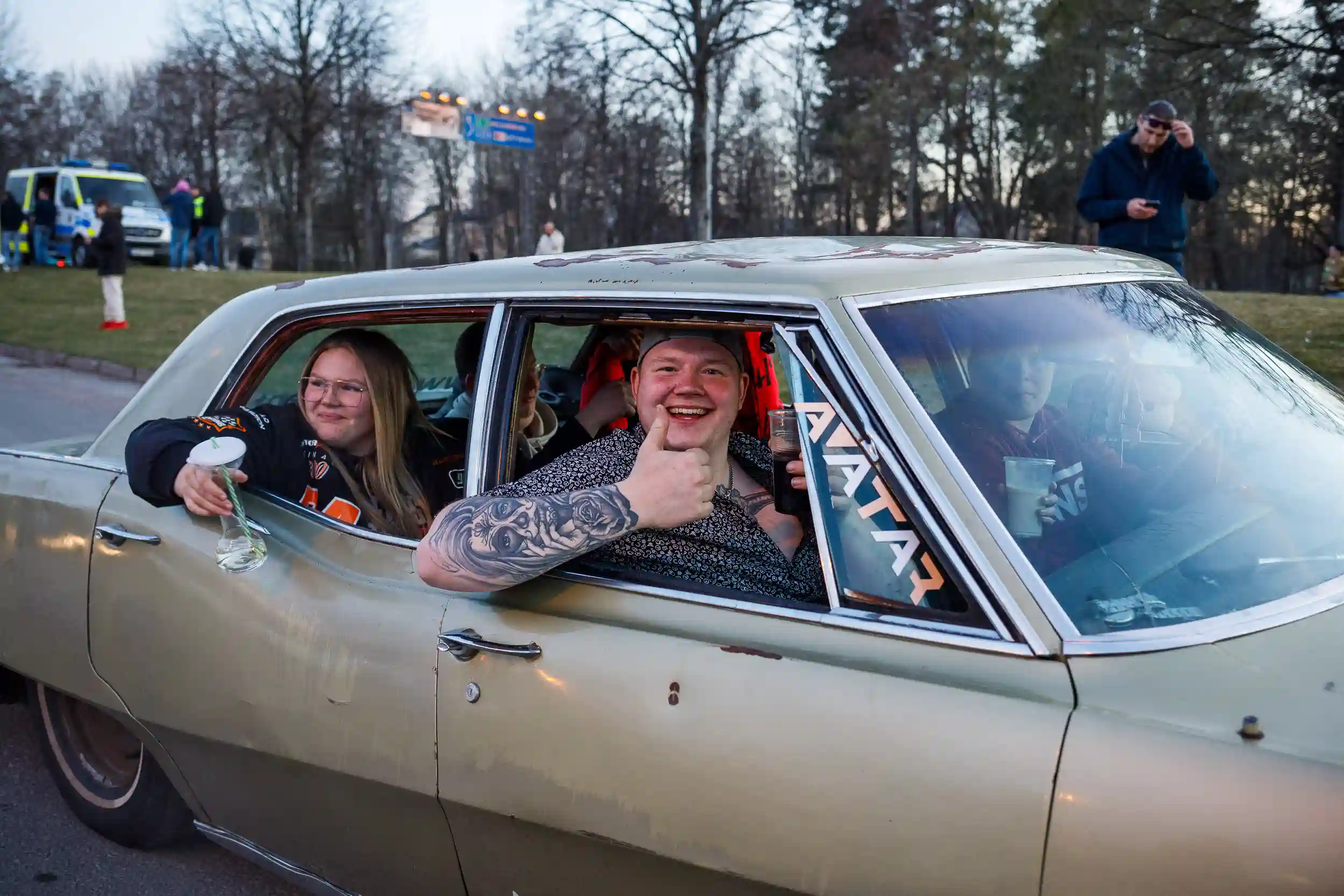 motorträff på A6-parkeringen