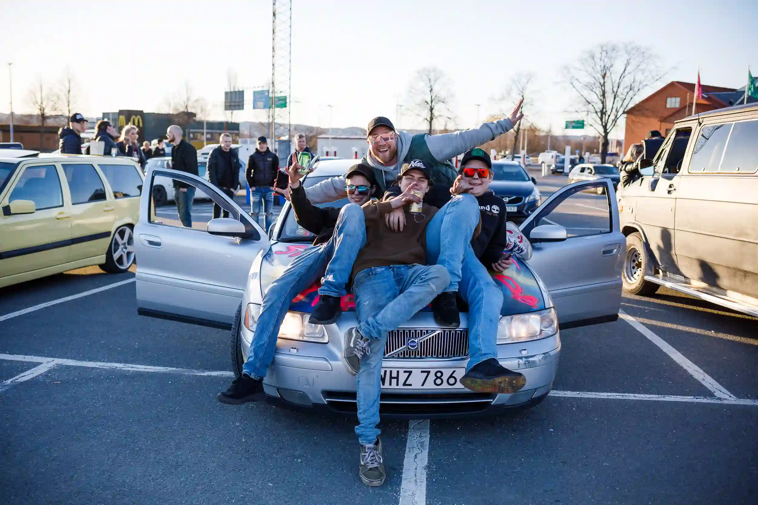 motorträffen på A6-parkeringen