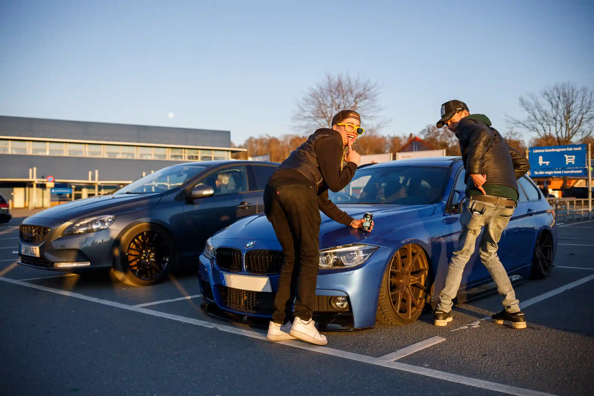 motorträffen på A6-parkeringen