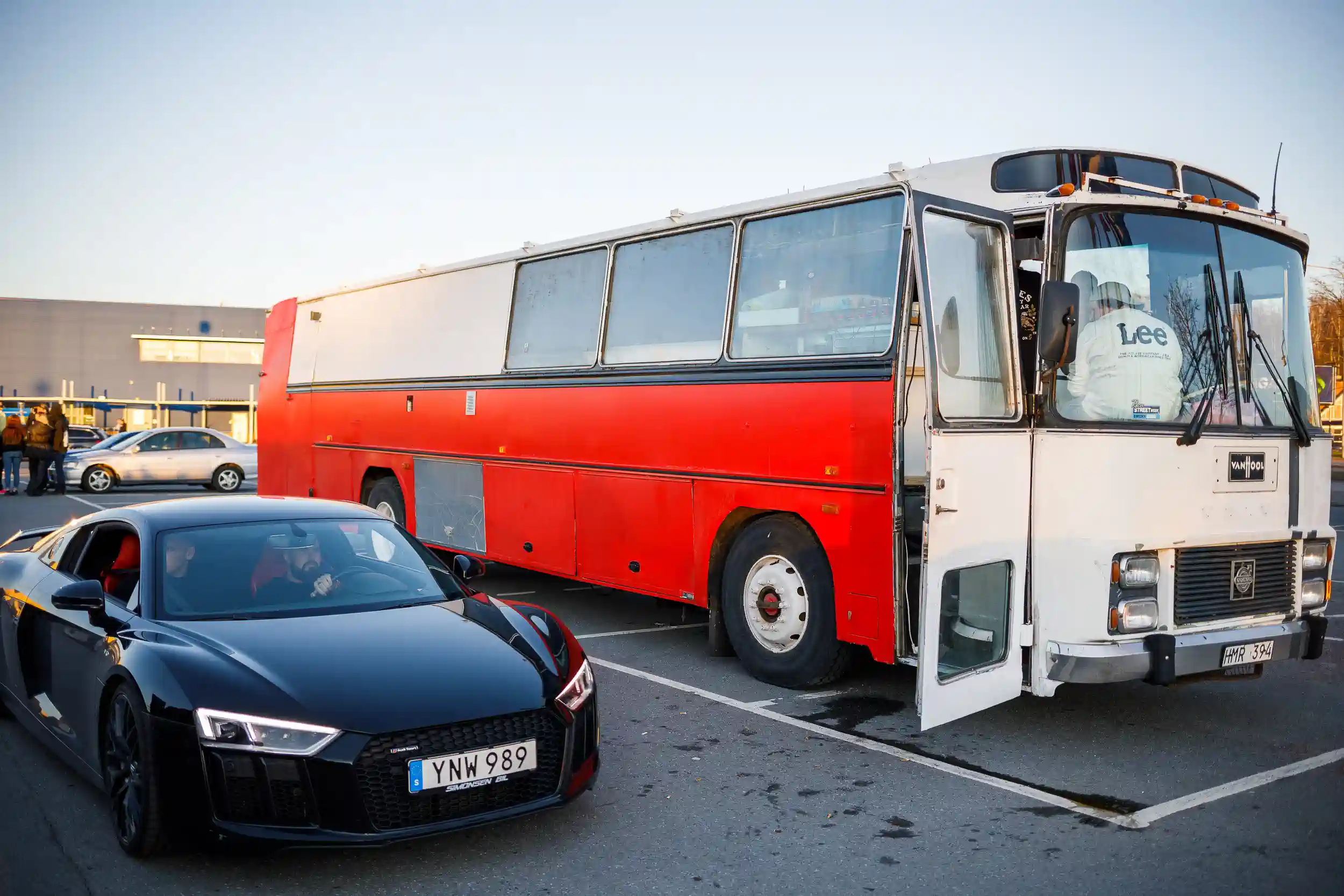motorträffen på A6-parkeringen