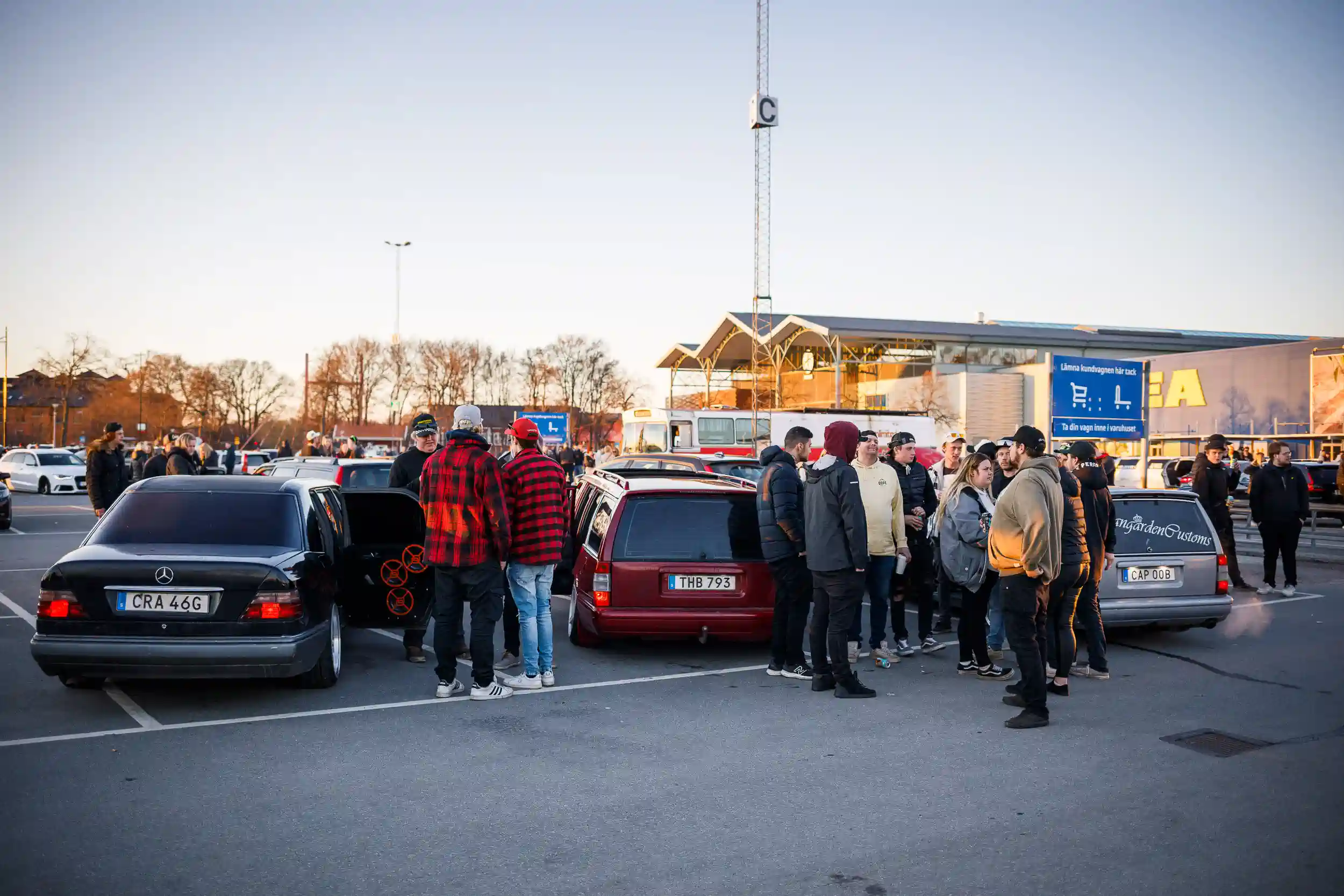 motorträffen på A6-parkeringen