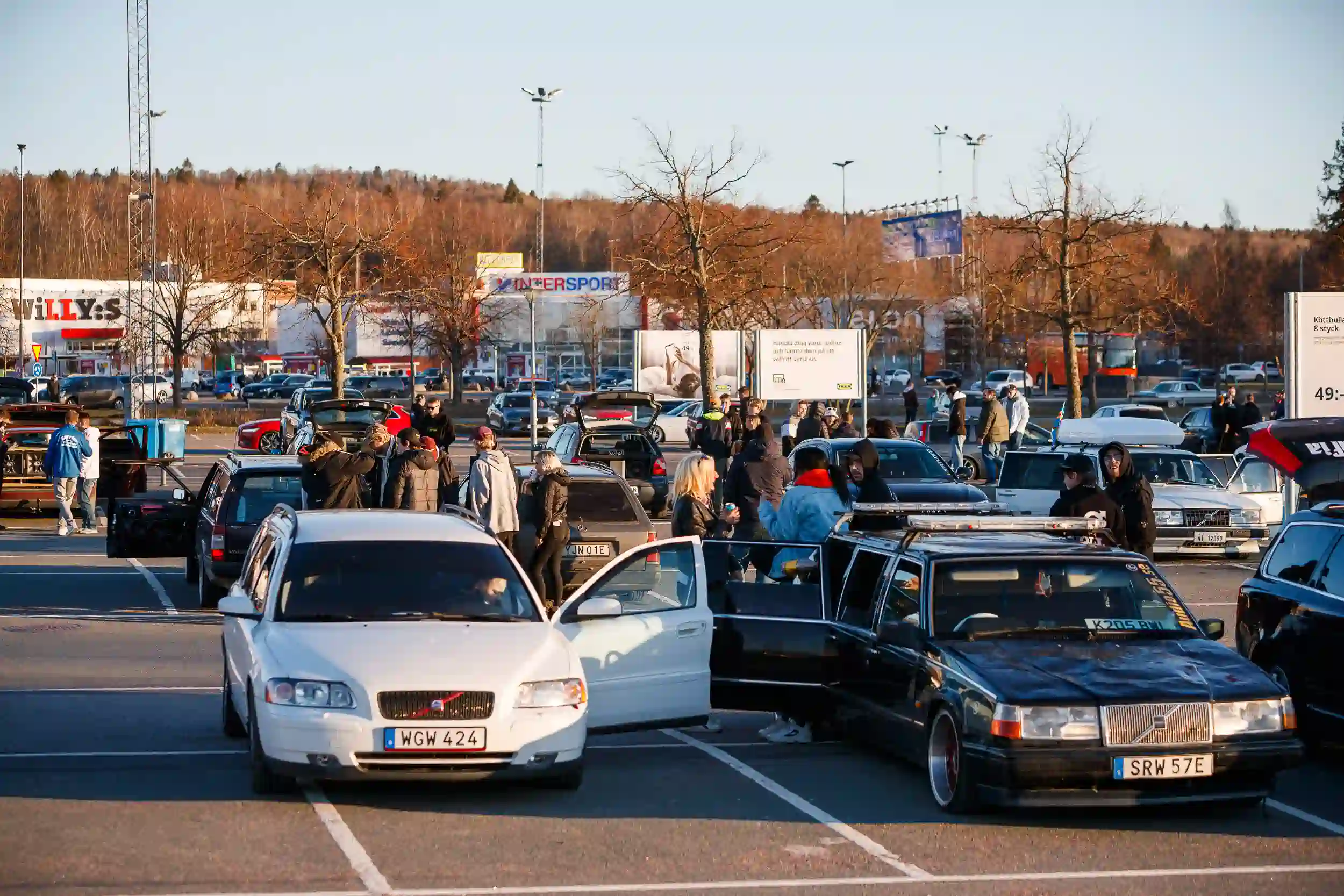 motorträffen på A6-parkeringen
