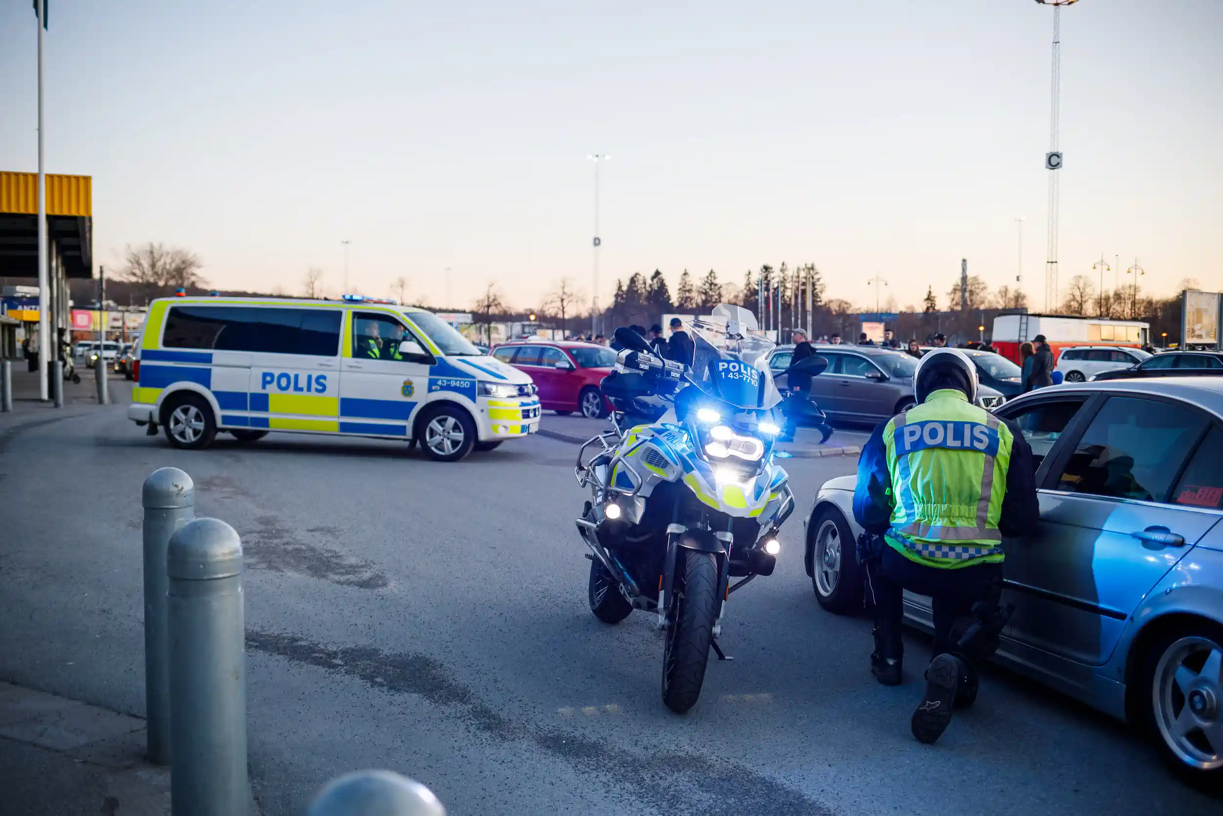 motorträffen på A6-parkeringen