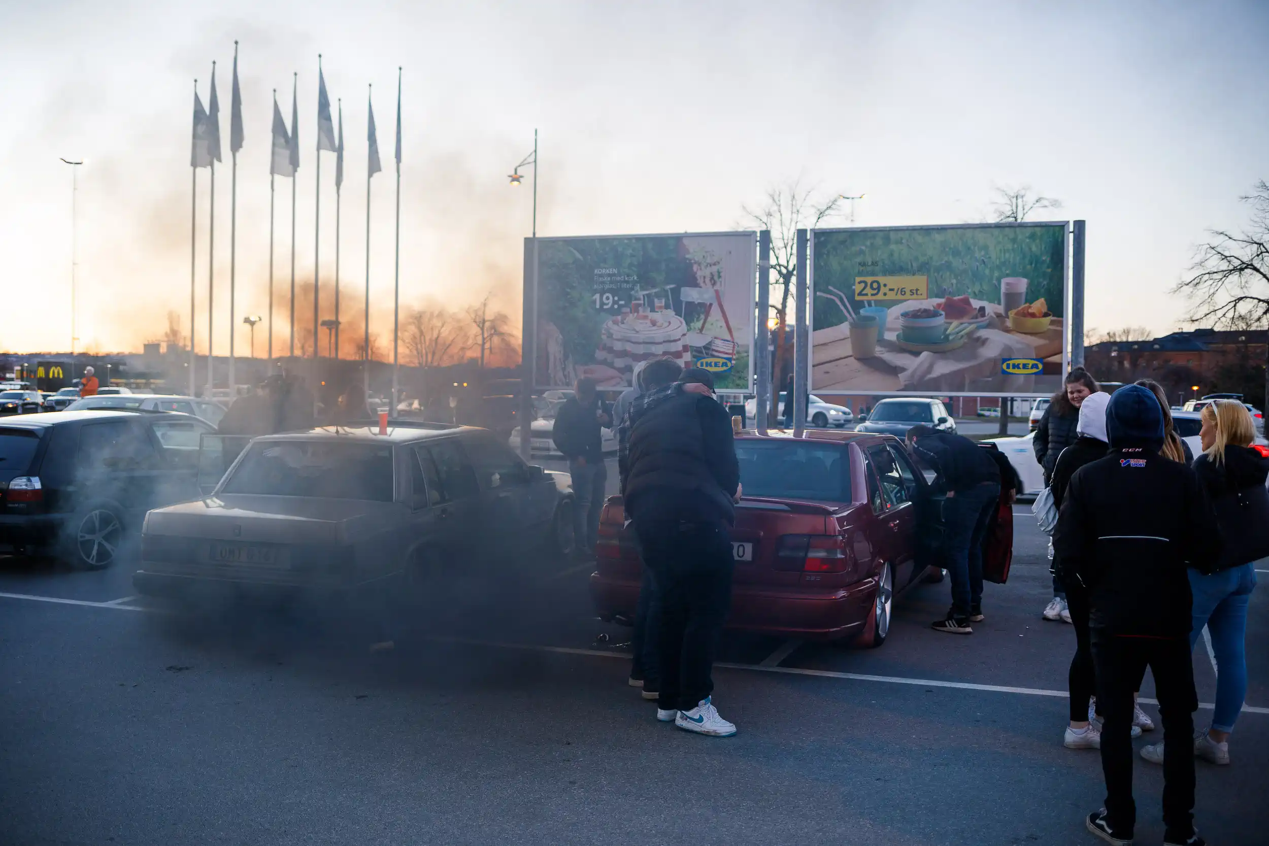 motorträffen på A6-parkeringen