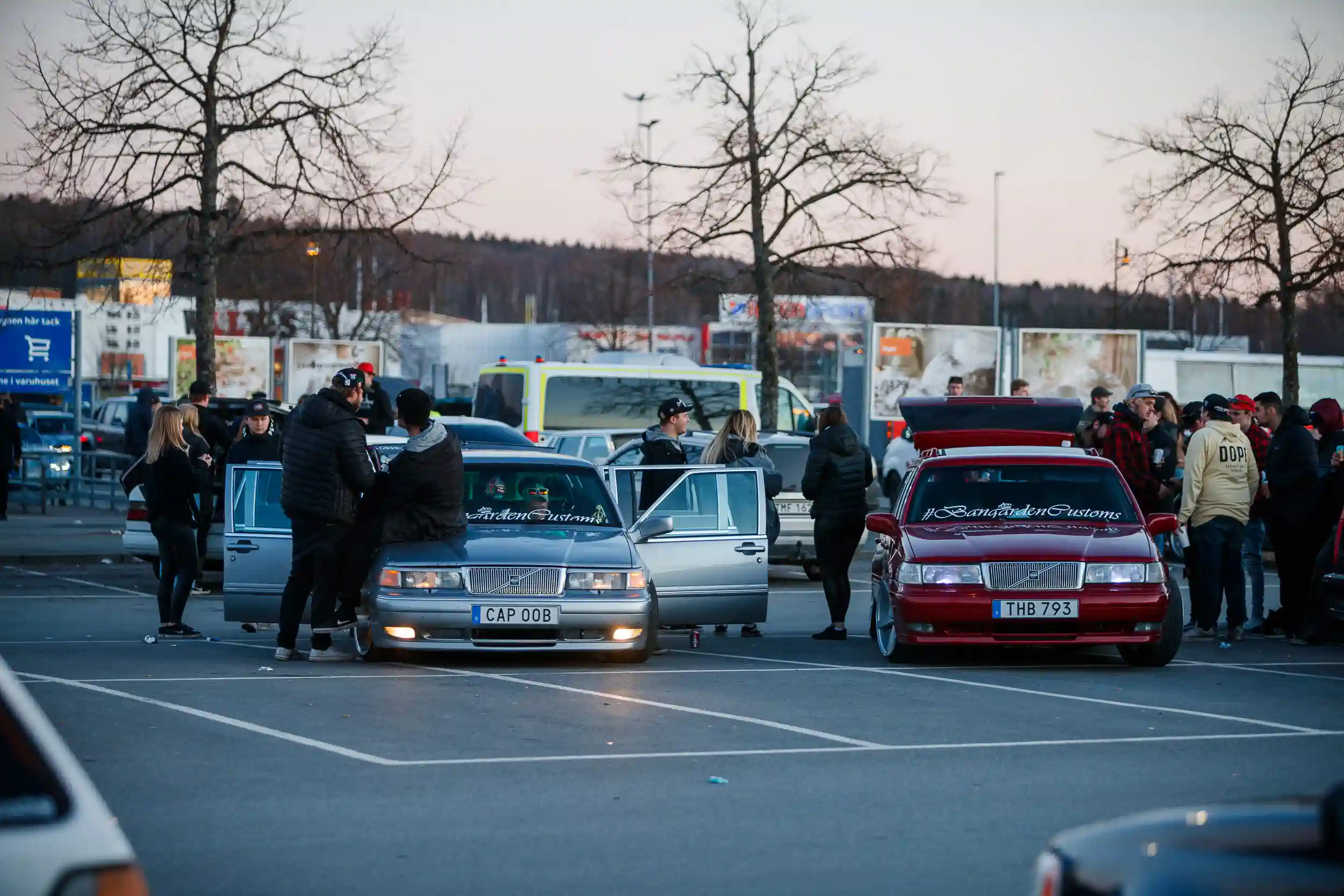 motorträffen på A6-parkeringen