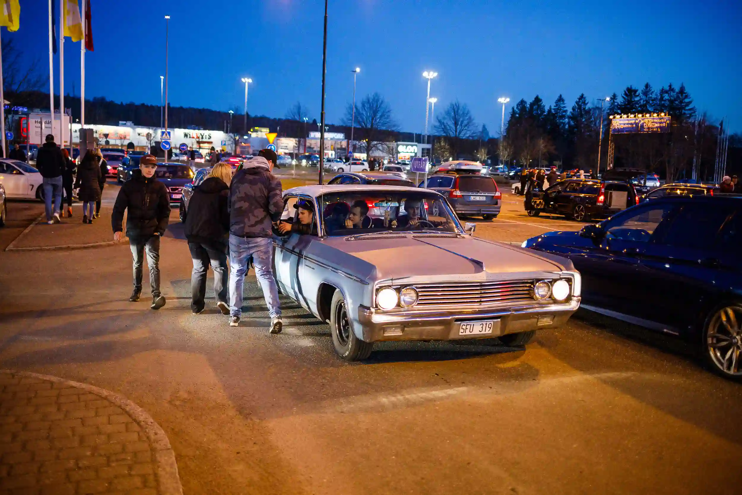 motorträffen på A6-parkeringen
