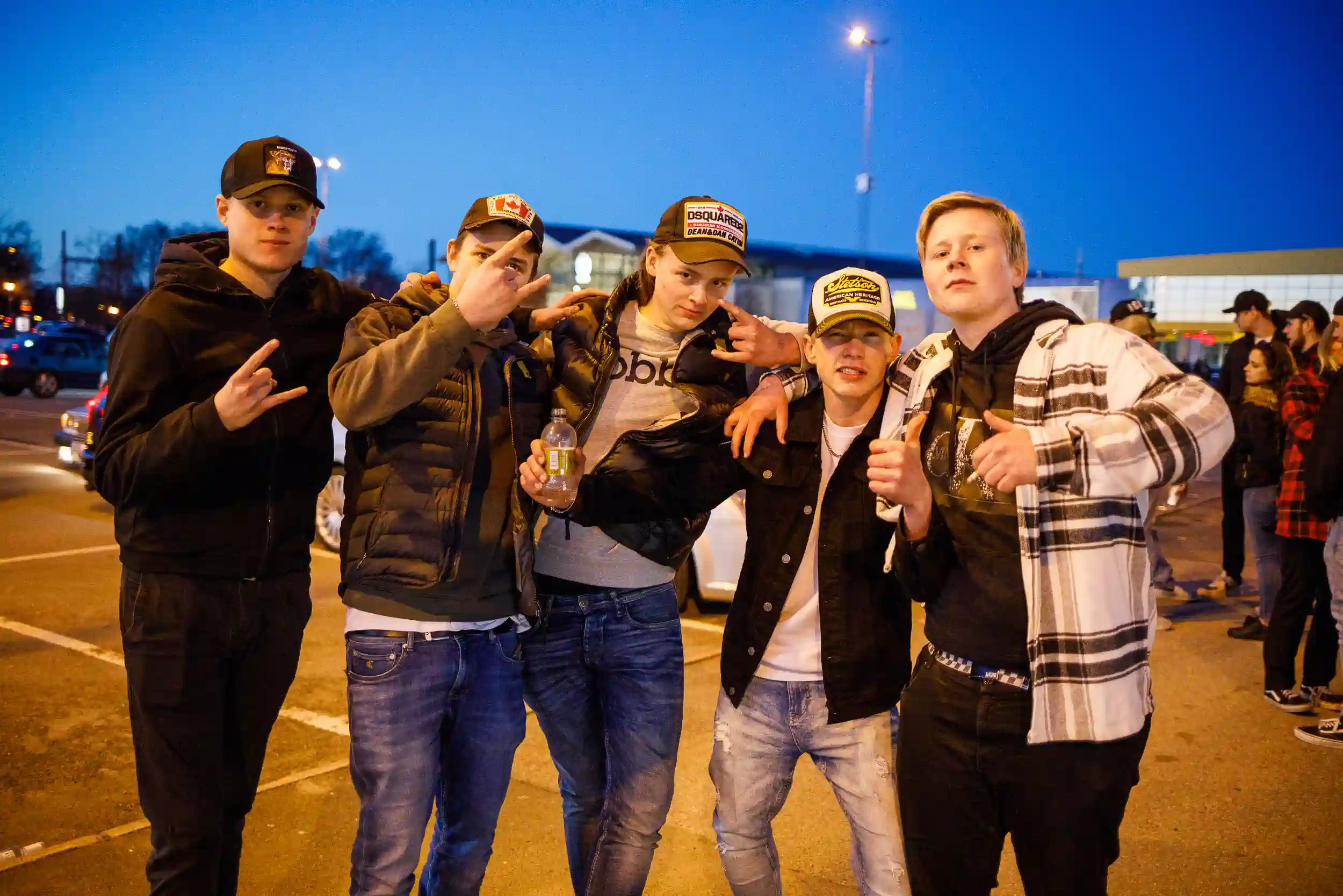 motorträffen på A6-parkeringen