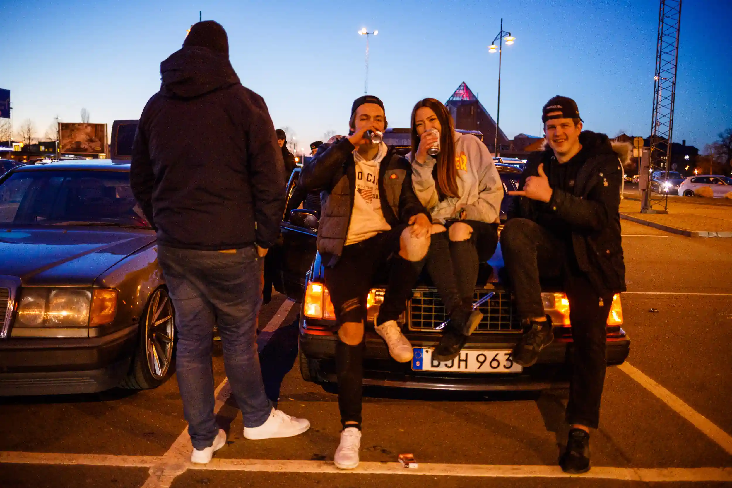 motorträffen på A6-parkeringen