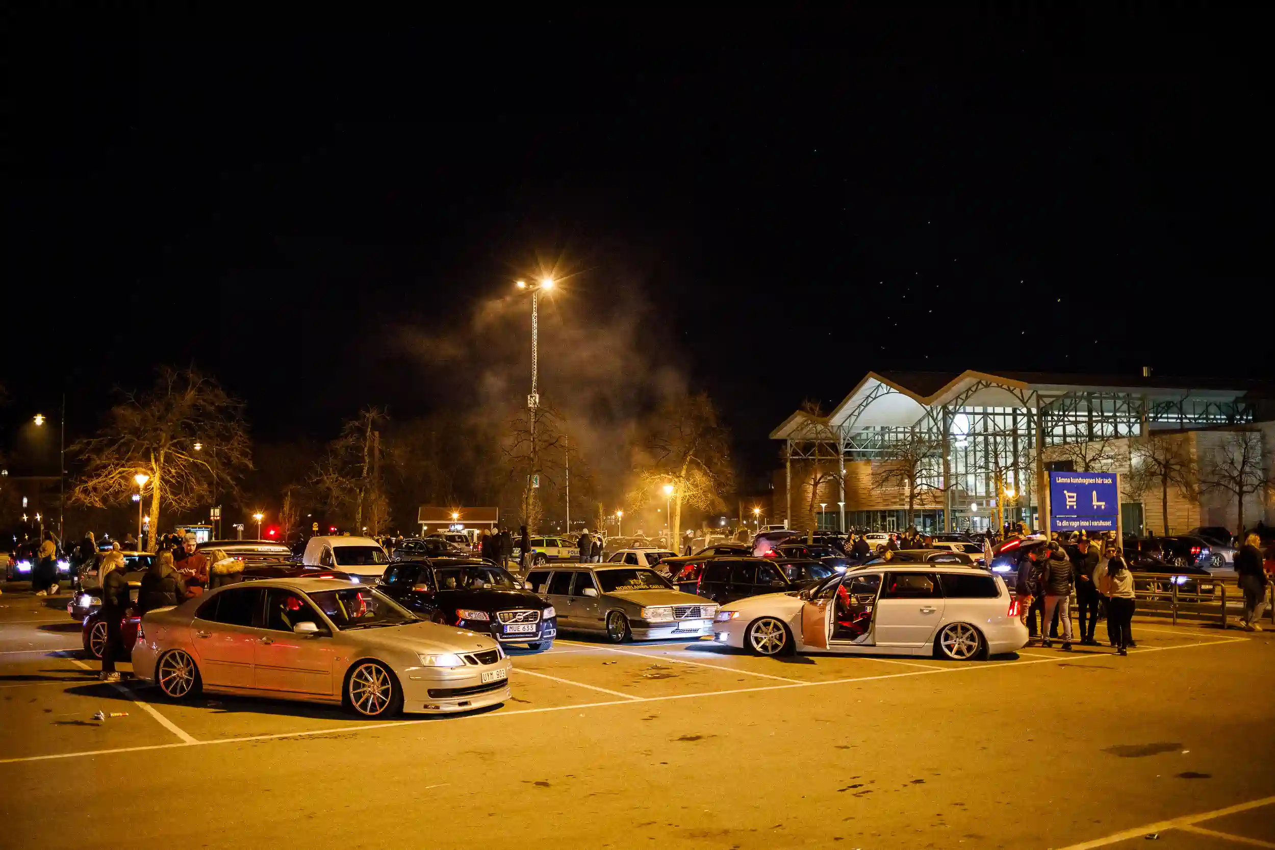 motorträffen på A6-parkeringen