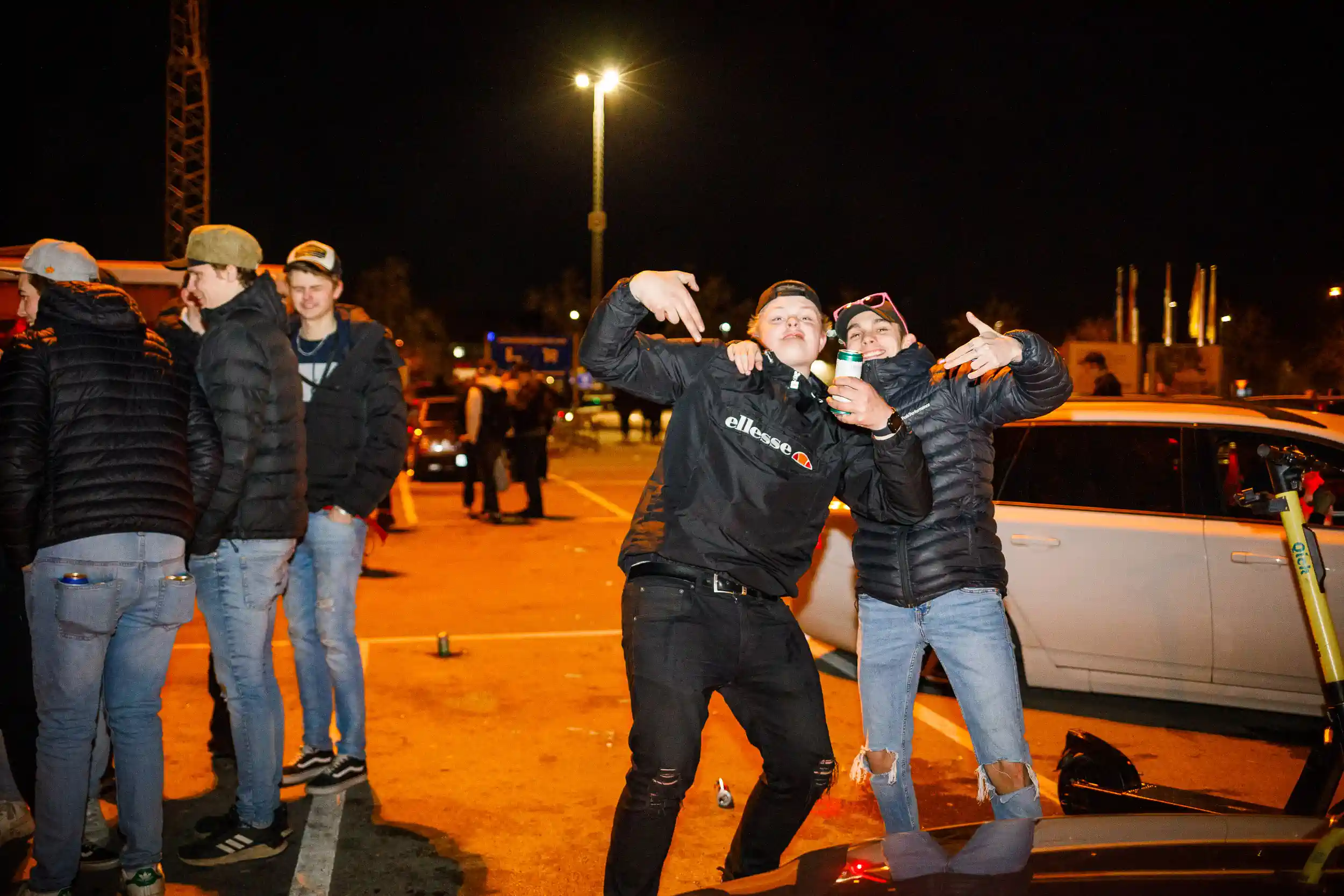 motorträffen på A6-parkeringen