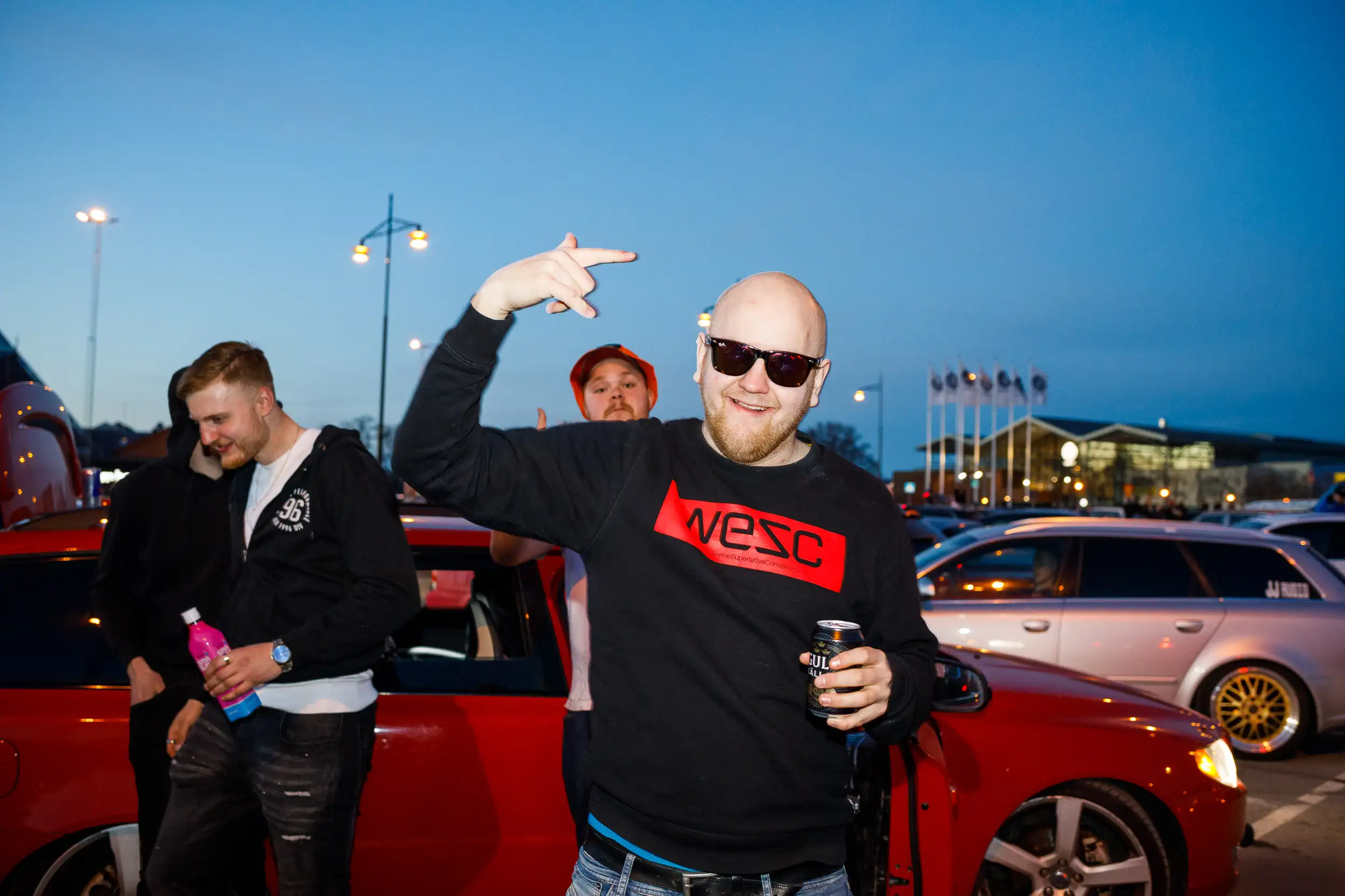 motorträff på A6-parkeringen