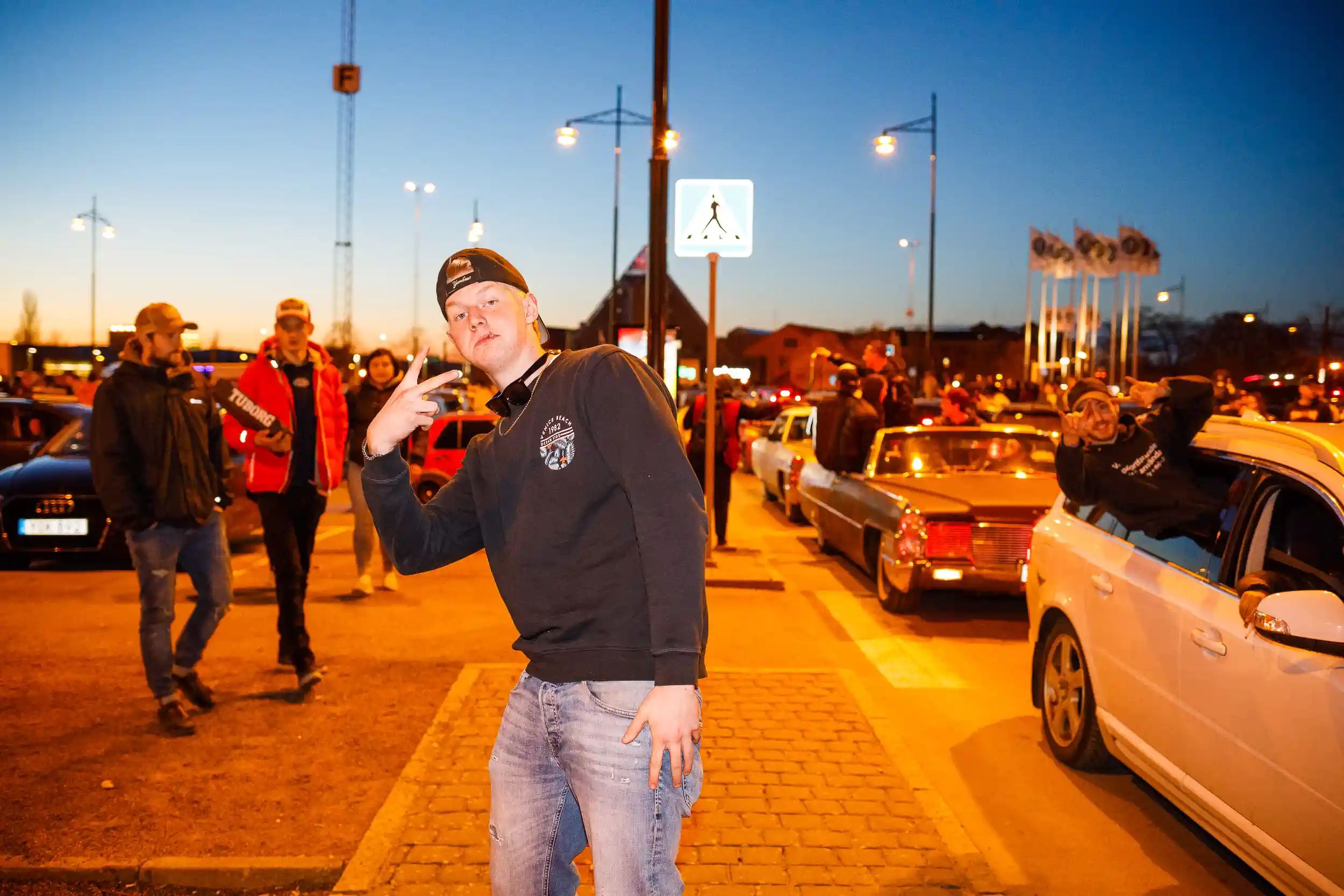 motorträff på A6-parkeringen