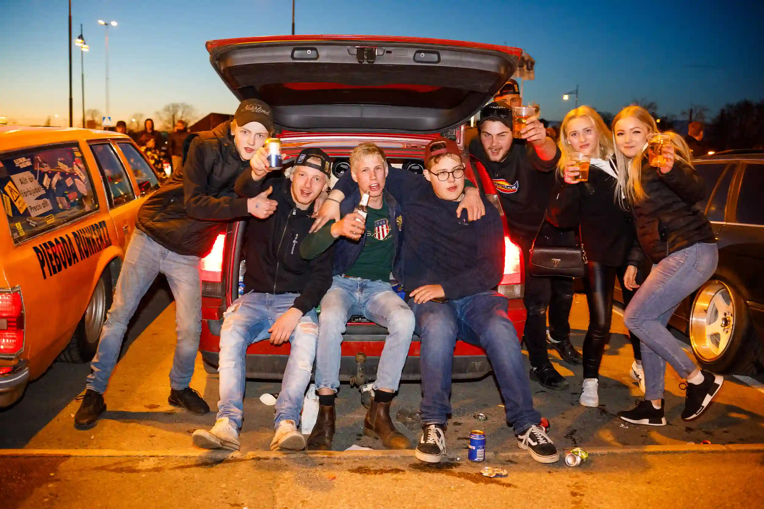 motorträff på A6-parkeringen