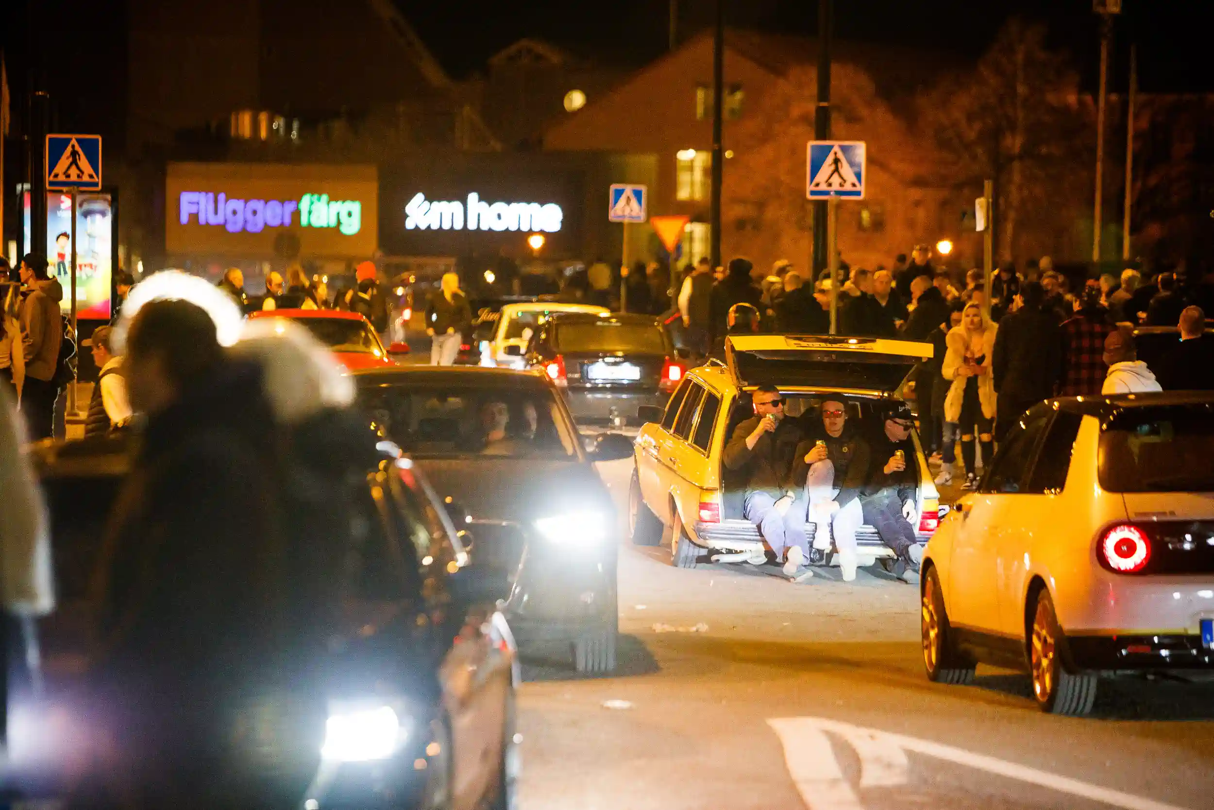 motorträff på A6-parkeringen