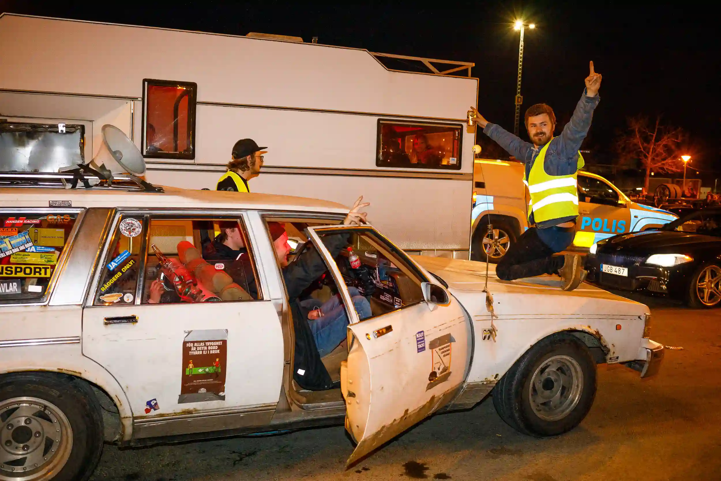 motorträff på A6-parkeringen