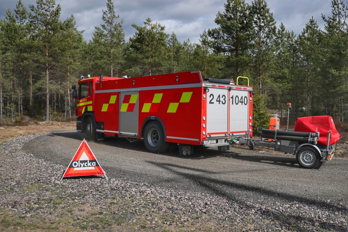 Skogsbrand vid Stigamo