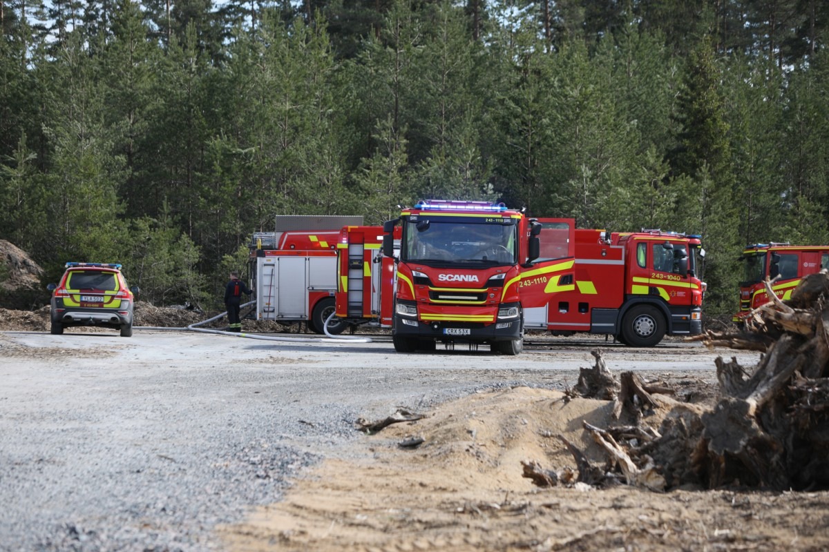 Skogsbrand vid Stigamo