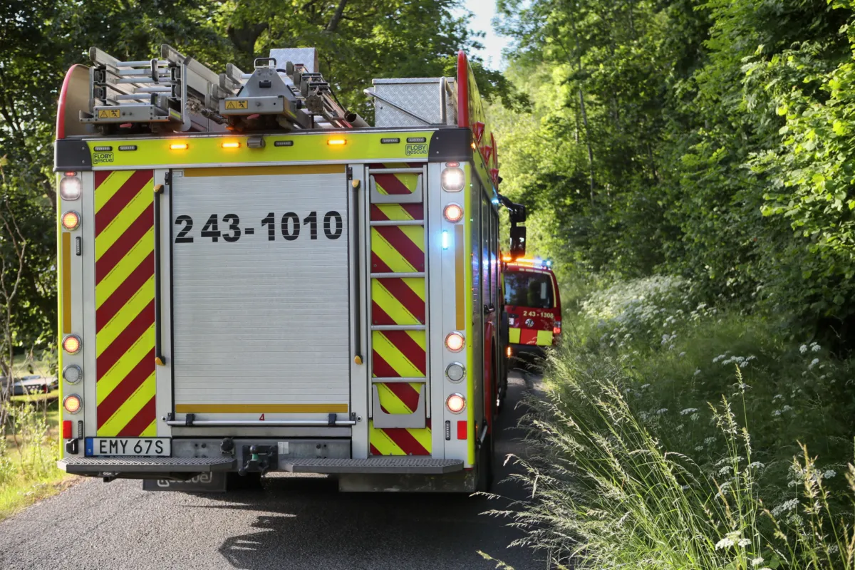 Trafikolycka på Vistakullevägen