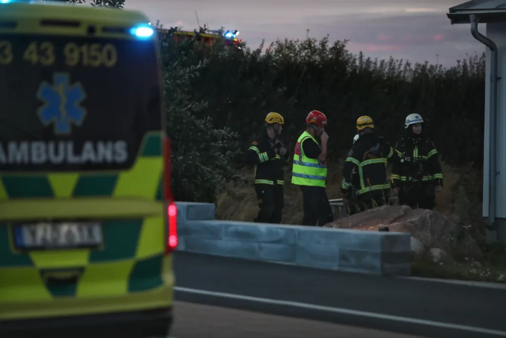 Larm om villabrand på Bymarken
