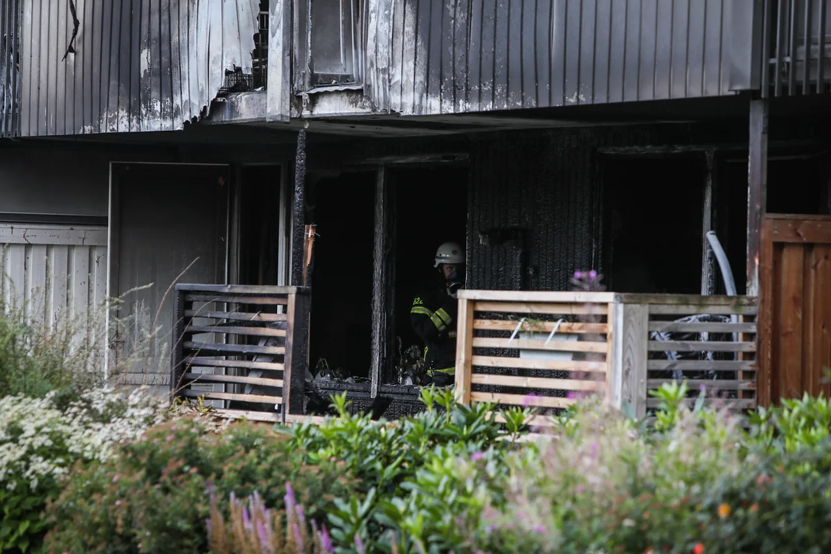 Brand spred sig till flera lägenheter