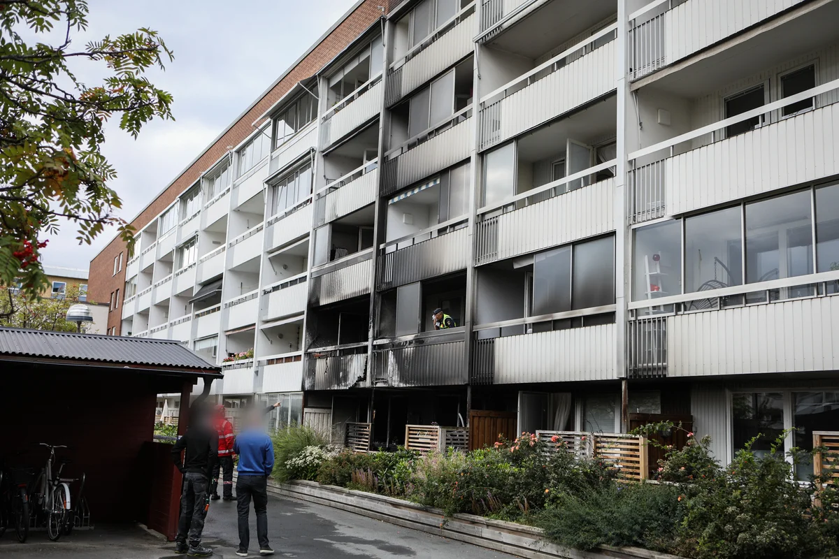 Brand spred sig till flera lägenheter