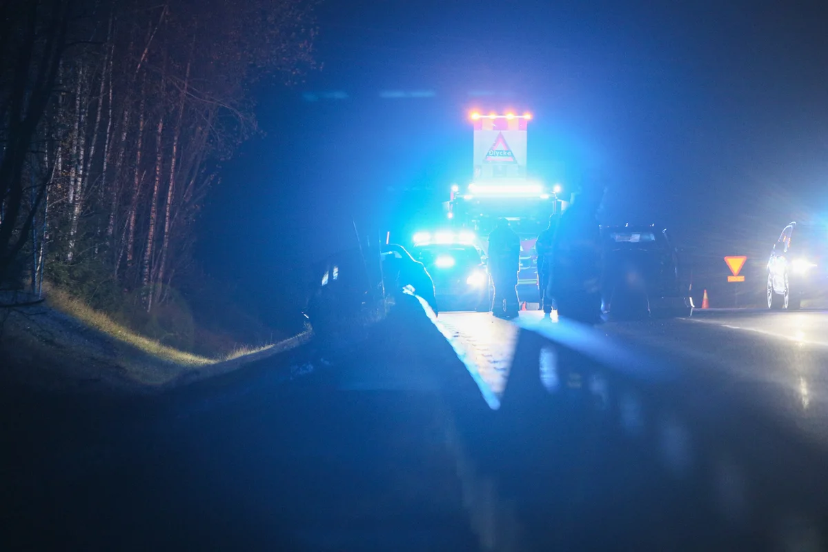 Trafikolycka på Klockarpsvägen