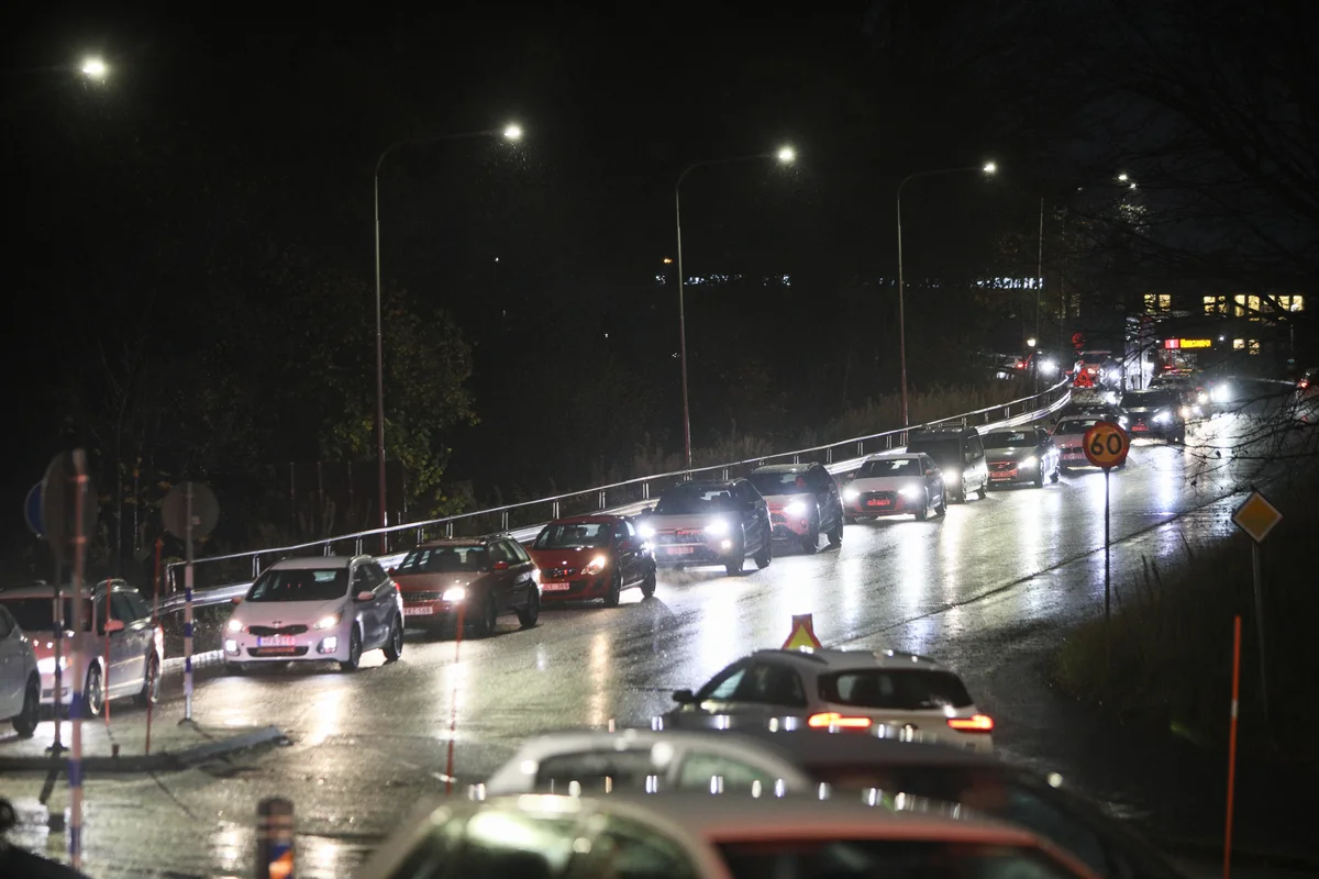Köer, trafikolycka vid Vårstarondellen