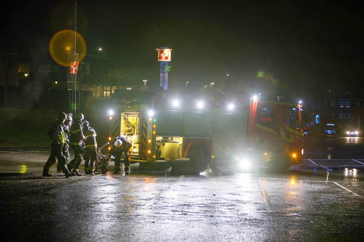 Containerbrand vid A6-området