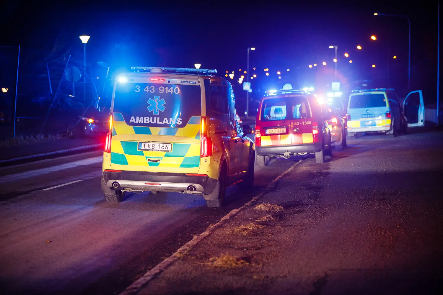 Singelolycka på Norrängen - körde in i stängsel