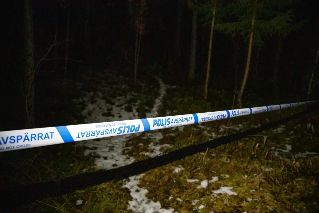 polis avspärrat