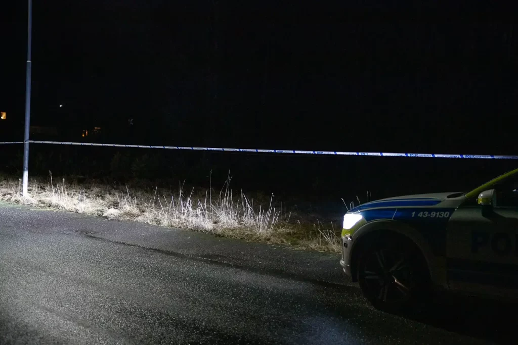 polis avspärrat