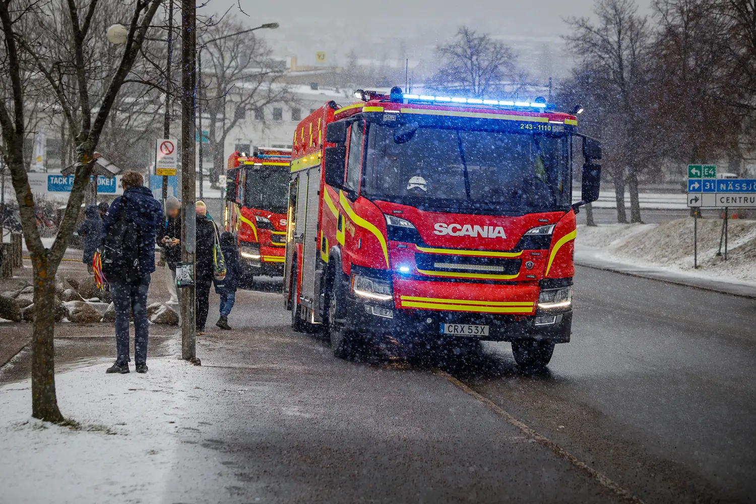 Utryckning till brand i mikrovågsugn
