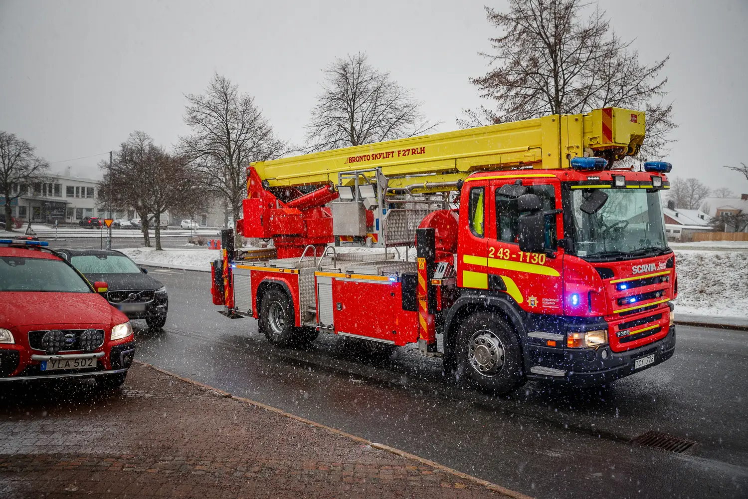 räddningstjänsten jönköping stegbil, Utryckning till brand i mikrovågsugn