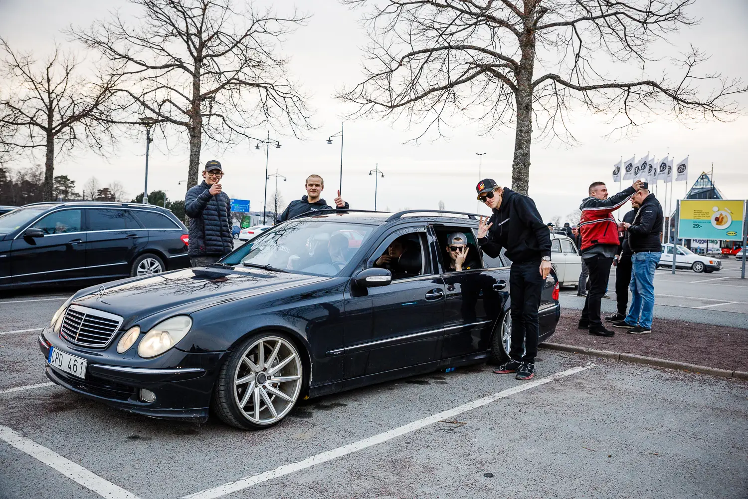 motorträff på A6-parkeringen