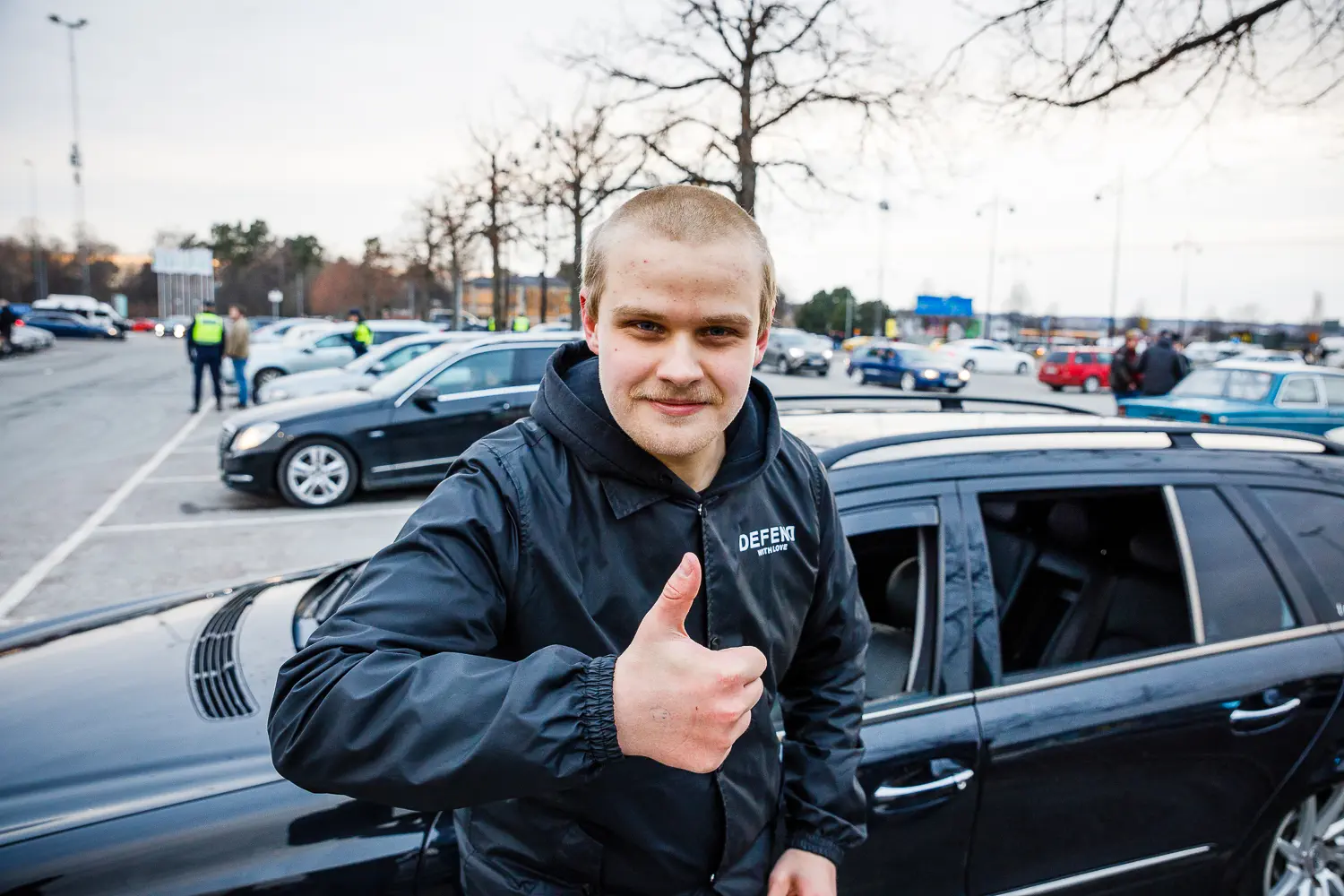 motorträff på A6-parkeringen