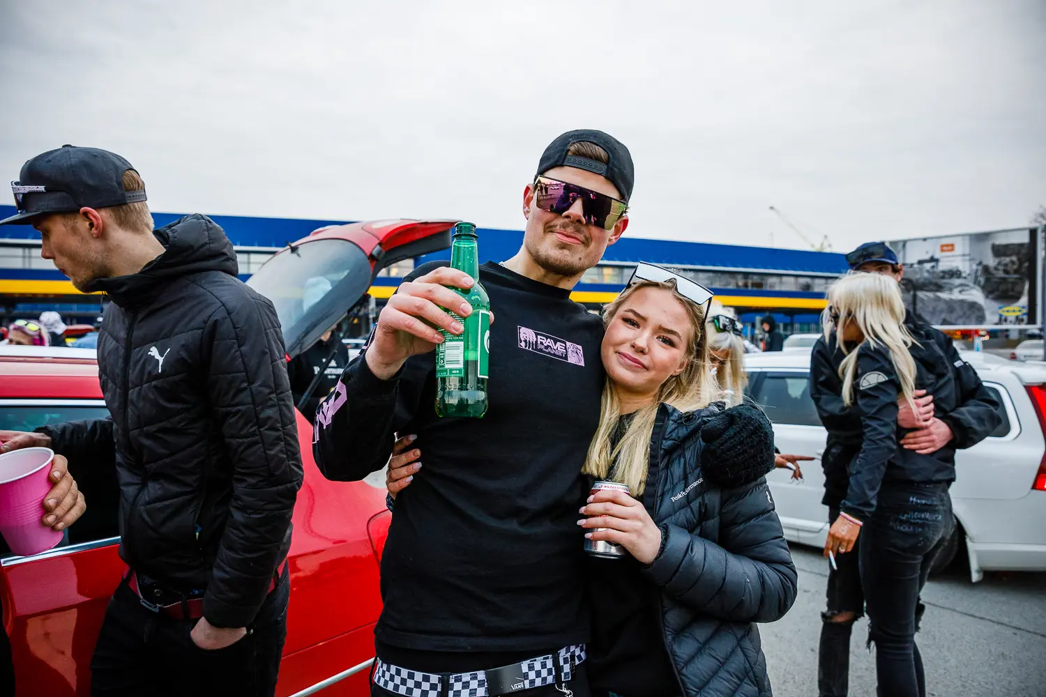 motorträff på A6-parkeringen