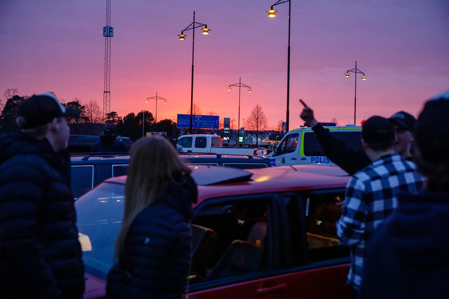 motorträff på A6-parkeringen