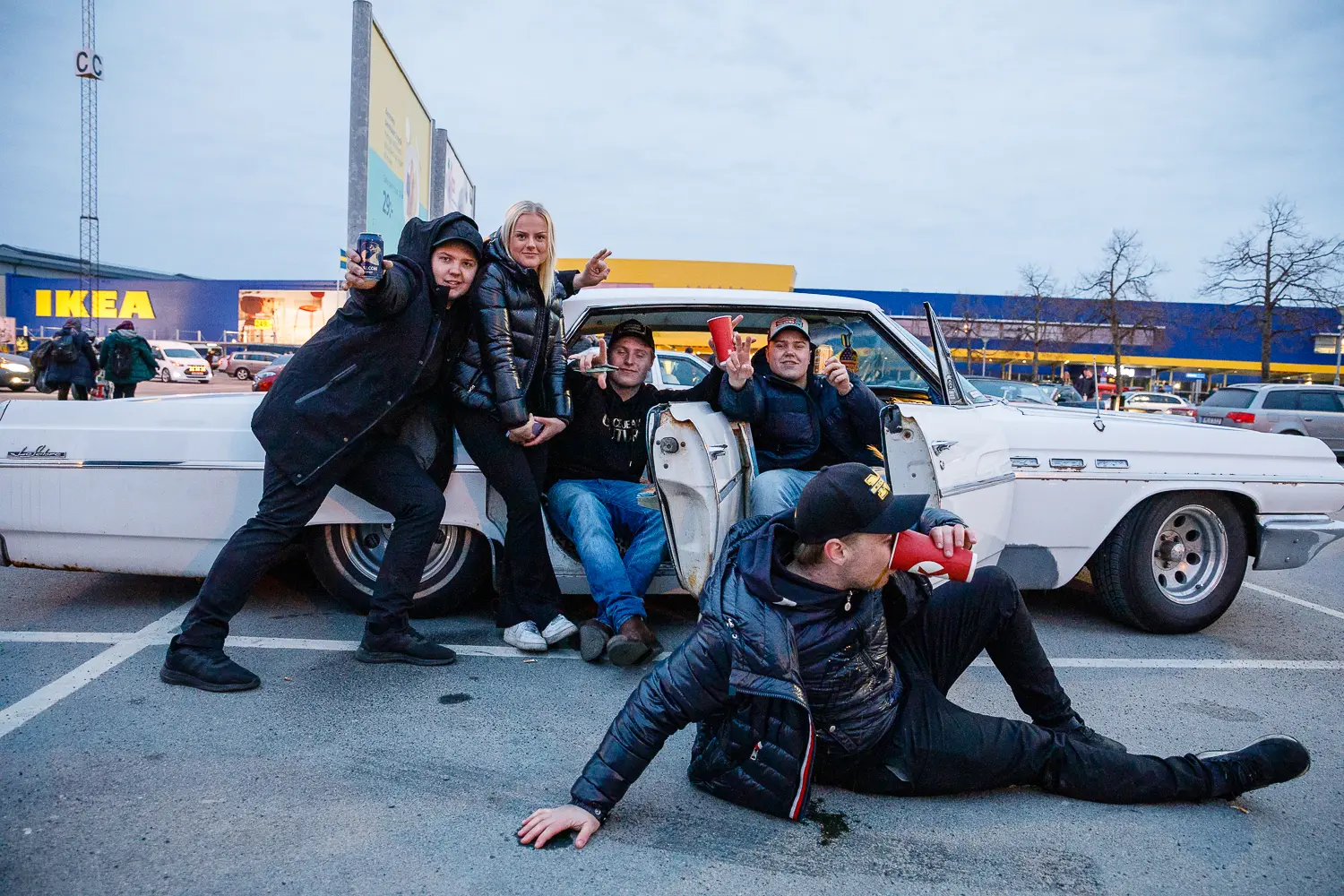motorträff på A6-parkeringen