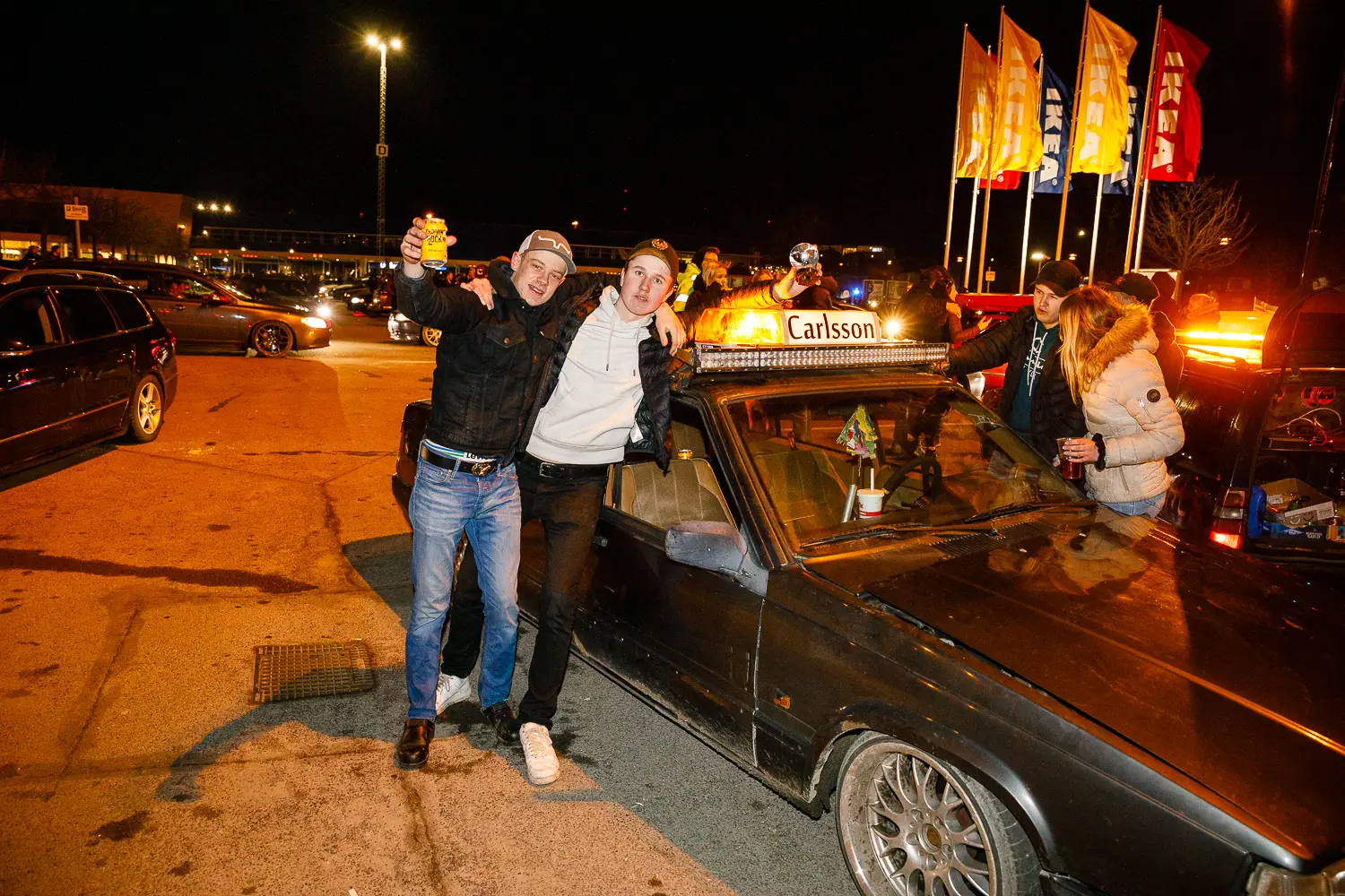 motorträff på A6-parkeringen