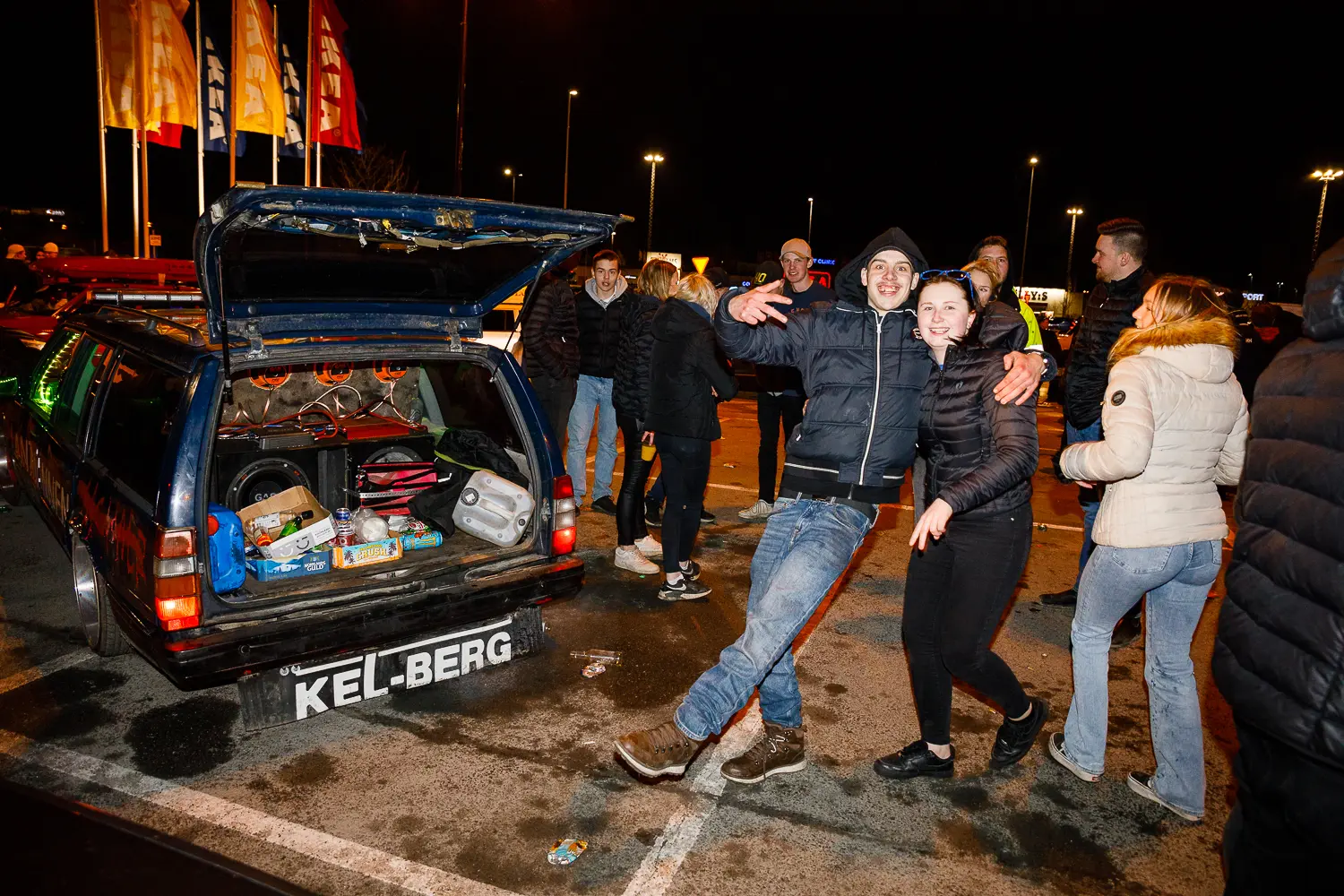 motorträff på A6-parkeringen
