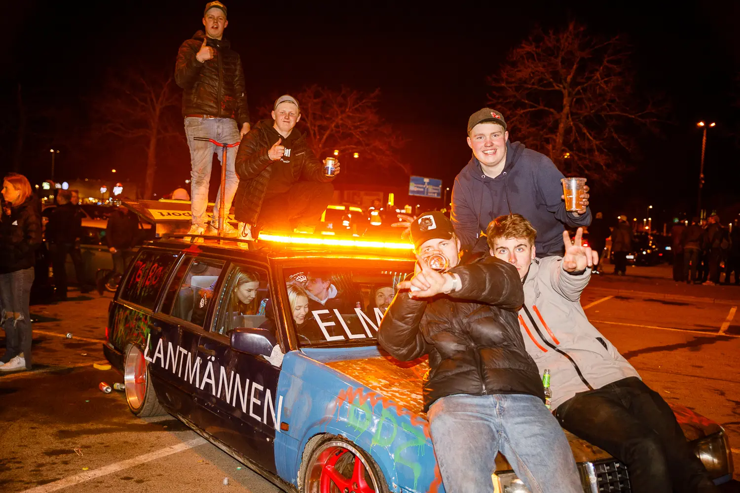 motorträff på A6-parkeringen