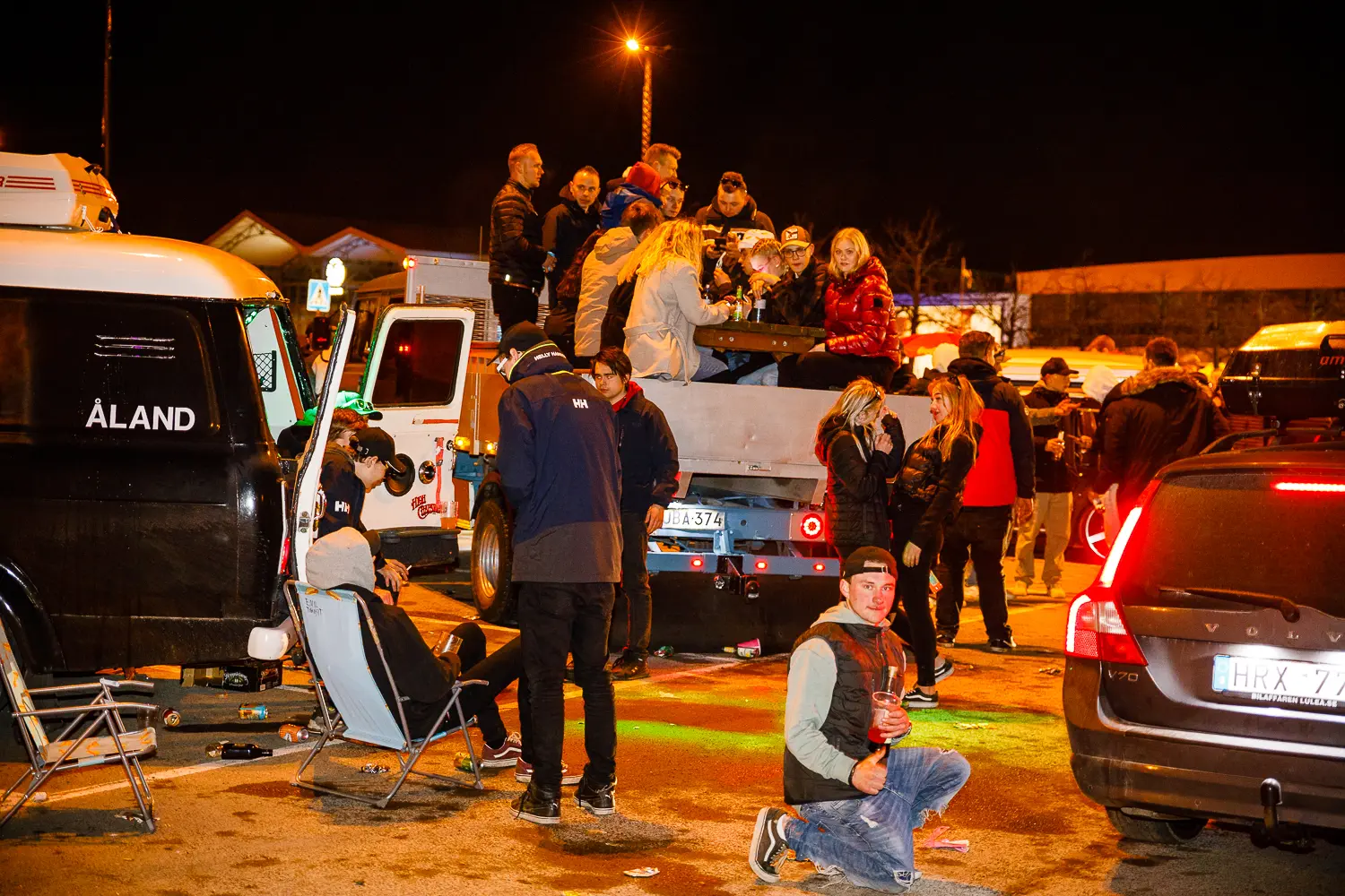 motorträff på A6-parkeringen