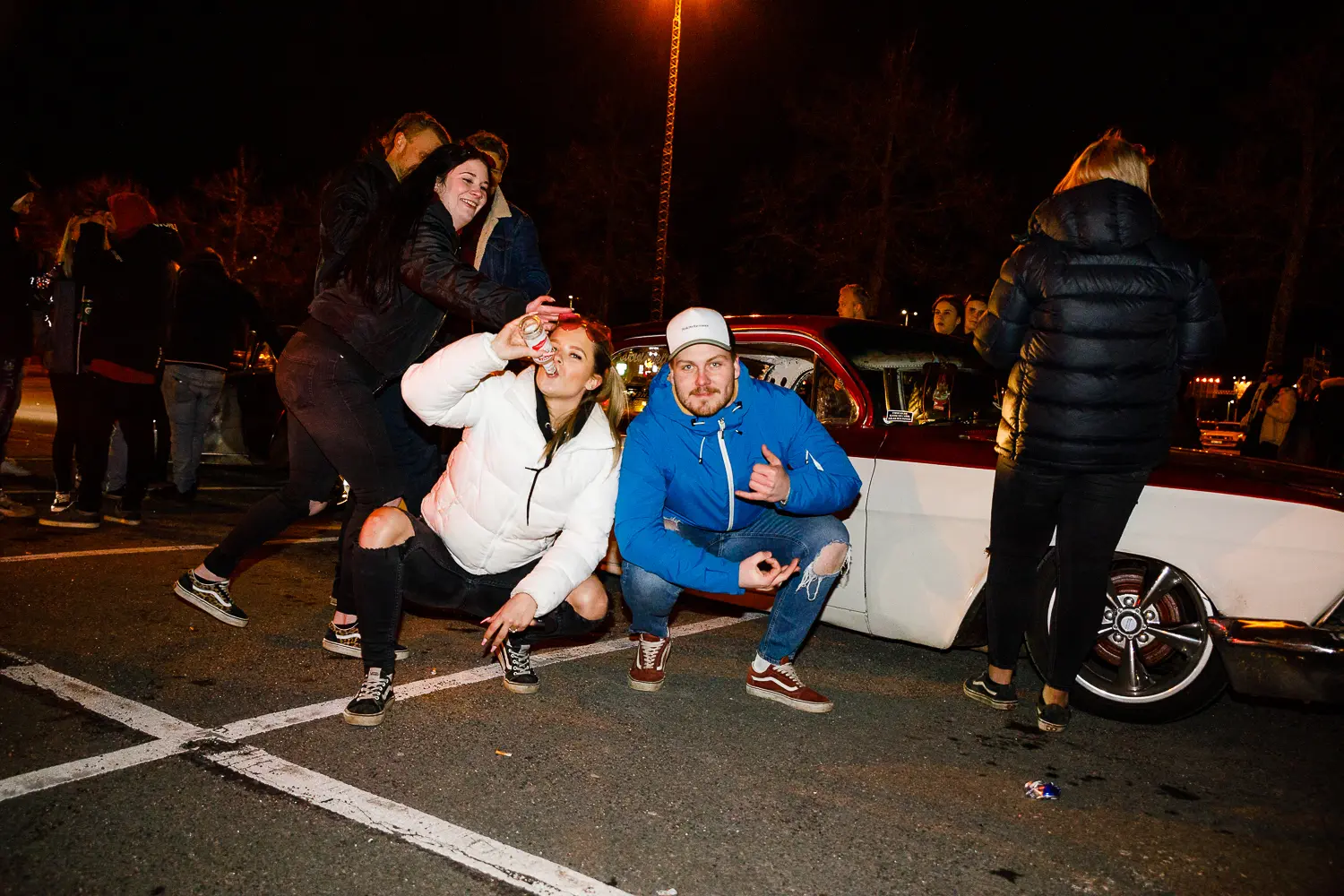 motorträff på A6-parkeringen