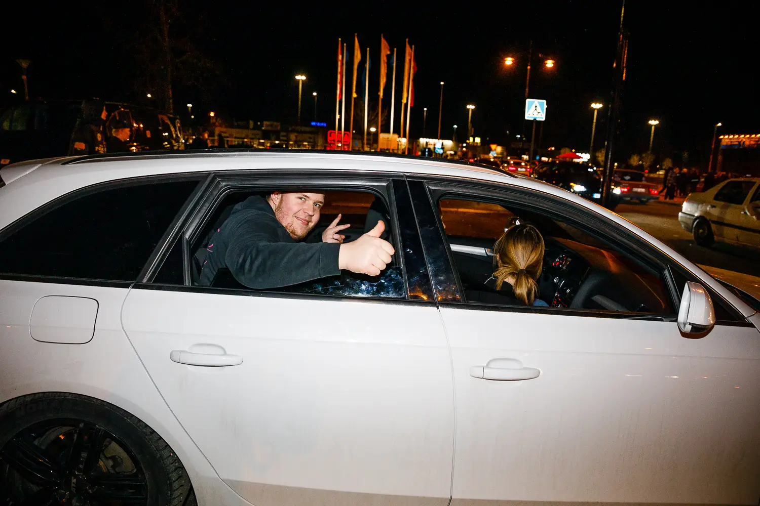 motorträff på A6-parkeringen
