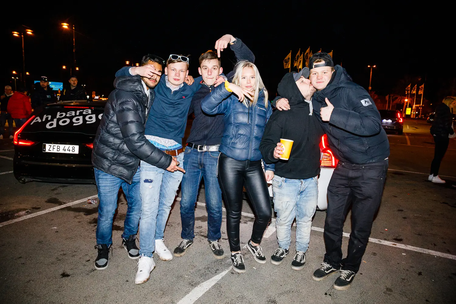 motorträff på A6-parkeringen
