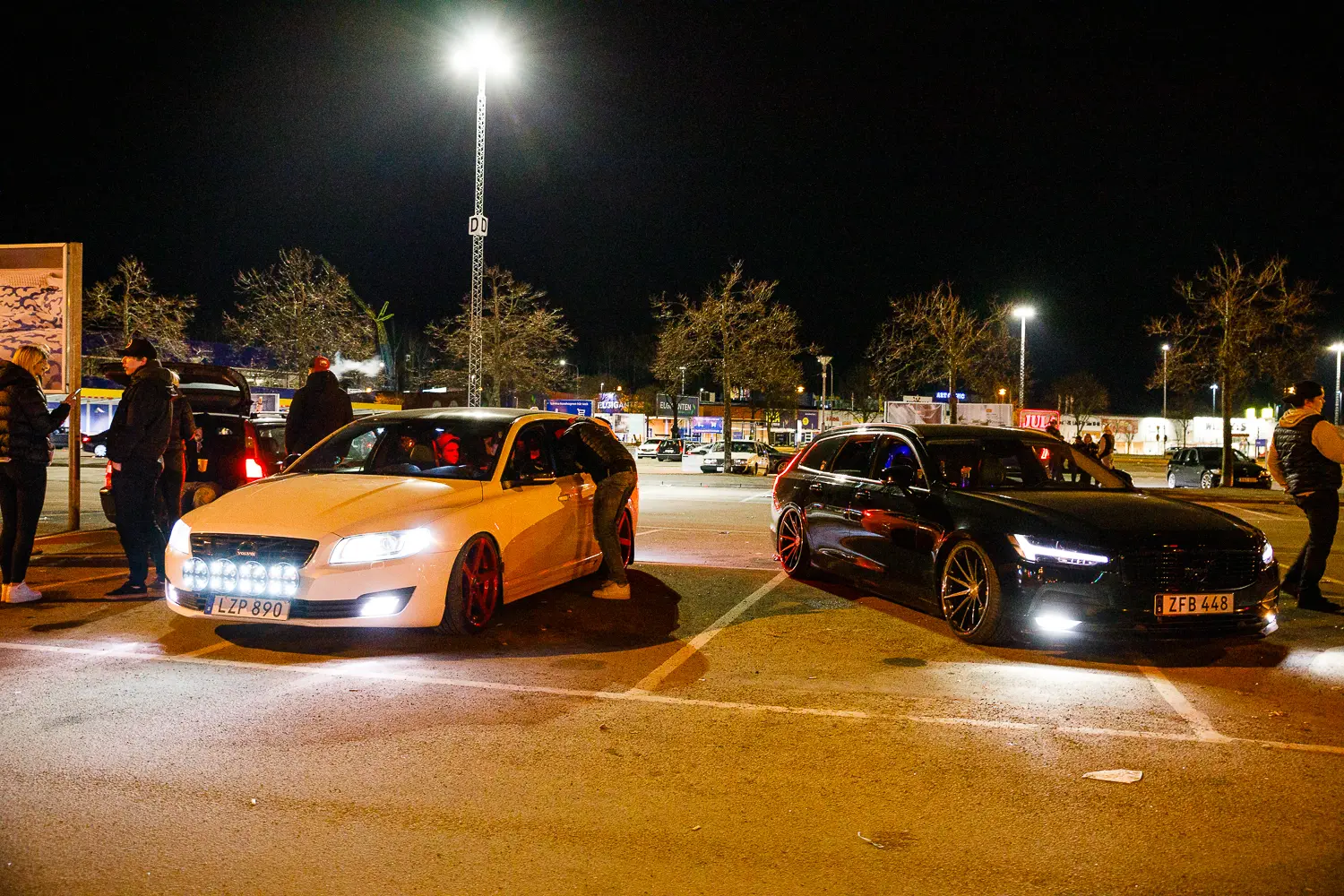 motorträff på A6-parkeringen