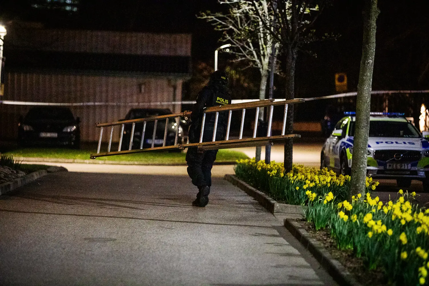 nationella bombskyddet vid polisinsats i bostadsområde